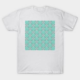 Portuguese turquoise blue tile pattern T-Shirt